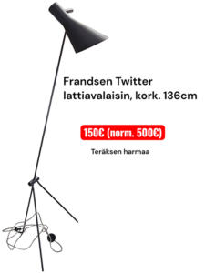 Frandsen Twitter lattiavalaisin 136cm h frandsen valaisin outlet