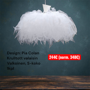 Krultott valaisimet (Design Pia Colan) S-koko krulltott valkoinen small