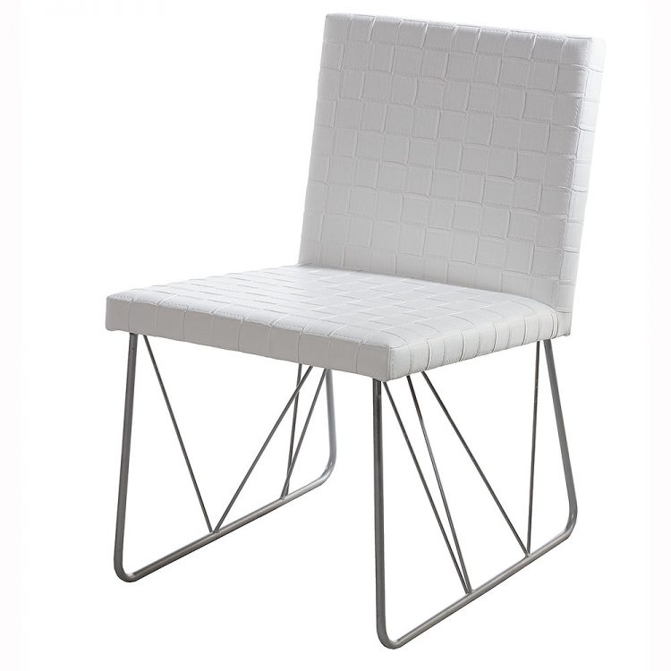 123VersB chair white leather