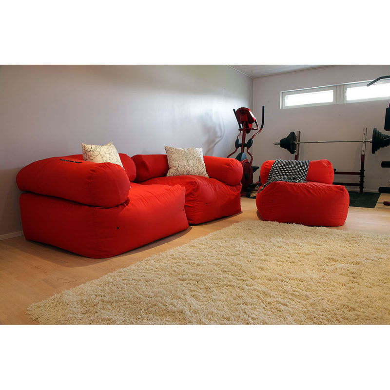 Red Daydream beanbag at gym